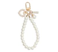 HYROOY Llavero con forma de corazón, cadena de teléfono, colgante de perlas de concha, decoración de bolsa de niñas, llavero colgante, accesorios de aleación, Como se muestra en la imagen., approx