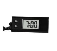 HYROOY Llavero de reloj electrónico, portátil, tamaño de bolsillo, reloj digital con visualización precisa de la hora, suministros para estudiantes, Negro -, Approx.52x22x20mm/2.05x0.87x0.79in