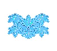 HYROOY Moldes de resina gráfica, adorno de hoja de arce, molde de silicona, llavero ligero, moldes epoxi para joyería, herramienta de silicona