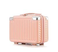 HYROOY Neceser multifuncional de 14 pulgadas para viaje, equipaje de mano, bolsa de maquillaje ABS, Rosado, app. 31 x 18 x 26cm / 12.2 x 7.08 x 10.23in