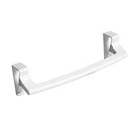 HYROOY Toallero para colgar toallas sobre la puerta, soporte ABS para baño, cocina, armario de cocina, toallero, estante para puerta de armario, color blanco ABS