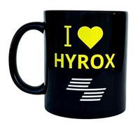 Hyrox - Taza de cerámica negra de 360 ml | Café té idea de regalo para deportes | Accesorio de fitness y running | Taza grande para amigos, compañeros de trabajo, cumpleaños, familia (I Love Hyrox)