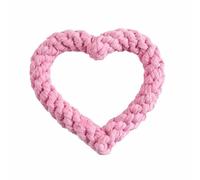 HYRSXN 1 Cuerda de algodón Multicolor Tejida a Mano con Forma de corazón for Limpiar los Dientes de tu Perro, Juguete for Mascotas sin Relleno(3)