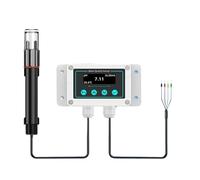 HYRTEFBN Medidor de conductividad Sensor de pH, medidor de turbidez de Agua Industrial, sonda de electrodo ORP, transmisor de CE, medidor de pH, detección Ambiental(PH RS485)