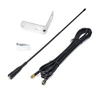 HYS Antena antena de 433 Mhz 2.5dbi Omni 39 cm (1 pie) con cable coaxial RG58 SMA macho enchufe y soporte de montaje