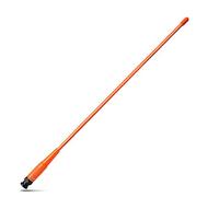 HYS Antena de radio BNC de doble banda de 15 pulgadas, 2 m/70 cm, UHF/VHF, compatible con 144/430 MHz Cobra Midland Uniden Handheld/portátil BNC Walkie Talkie (naranja)