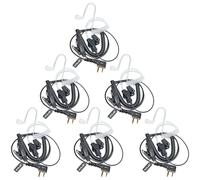 HYS Auriculares con Forma de G PTT, 2 Pines para radios bidireccionales, Compatible con Midland G7 Pro G8 G9 Pro M24 Plus M48 M99 G6 XT G7 XTR Alan HP450 (TB08C01, 6)