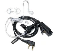 HYS Auriculares Covert con Tubo acústico, PTT y micrófono de Seguridad, compatibles con Baofeng BF-888S UV-5R Kenwood Quansheng UVK5 K6 Walkie Talkie (1E)