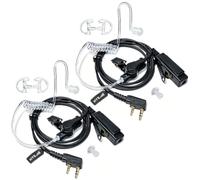HYS Auriculares Covert con Tubo acústico, PTT y micrófono de Seguridad, compatibles con Baofeng BF-888S UV-5R Kenwood Quansheng UVK5 K6 Walkie Talkie (2E)