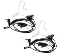HYS Auriculares de Radio compatibles con Baofeng UV-5R Mini BF-888S Quansheng UV-K5 K6 Kenwood Puxing Wouxun Walkie Talkie, Tubo acústico, micrófono PTT en línea (2)
