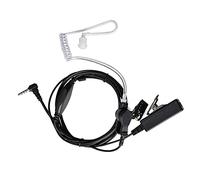 HYS Auriculares de tubo acústico de 3,5 mm, auriculares transparentes con micrófono integrado PTT Security Headset compatibles con radio Baofeng UV3R BF-T1 BF-T6