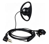 HYS Auriculares en Forma de D con micrófono PTT Compatible con Baofeng UV-5R UV-82 BF-888S Kenwood Quansheng UV-K5 K6 Wouxun Walkie Talkie (1)