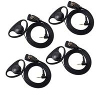 HYS Auriculares para Walkie Talkie 1 Pin con Micrófono PTT Auricular Compatible con Motorola TLKR Talkabout T62, T80, XT180, T82 Extreme 2 Way Radio (4 Pcs)