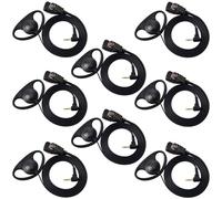HYS Auriculares para Walkie Talkie 1 Pin con Micrófono PTT Auricular Compatible con Motorola TLKR Talkabout T62, T80, XT180, T82 Extreme 2 Way Radio (8 Pcs)