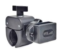 HYS Base de montaje para perilla de radio de bicicleta, motocicleta, coche, camión, soporte para walkie talkie compatible con Baofeng UV5R Kenwood Midland Motorola Tlkr radio de 2 vías