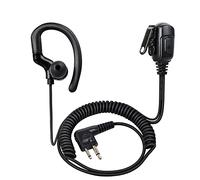 HYS Compatible con auriculares Motorola, forma G, PTT con micrófono, auricular de radio de 2 pines, DP1400 CP040 GP300 Hytera Walkie Talkie para guardaespaldas de seguridad (1)