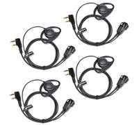 HYS D Forma 2 Pines Auriculares Compatible para Baofeng uv-5r bf-888s Quansheng UV-K5 Kenwood Walkie Talkie, Micrófono con PTT Pinganillo (D10K-4)