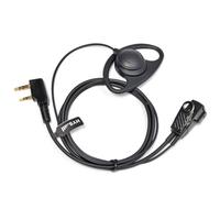 HYS D Forma 2 Pines Auriculares Compatible para Baofeng uv-5r bf-888s Retevis rt24 rt27 Kenwood Walkie Talkie, Micrófono con PTT Pinganillo Auricular