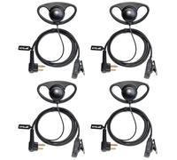 HYS D Forma Auriculares Compatible para Motorola CP040 DP1400 GP68 GP88 GP300 GP2000 CT150 Pro1150 Walkie Talkie, Micrófono con PTT Pinganillo (D01M-4)