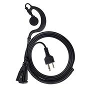 HYS G Shape Soft Ear Hook Auricular de perfil bajo para Icom IC-F24S IC-F31 IC-F3 IC-F4 IC-F3026S IC-4021 Midland 75-501 75-510 75-785 Radio portátil de 2 pines