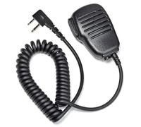 HYS Micrófono de altavoz de hombro con clip giratorio para radios Midland | Micrófono de altavoz remoto con clip giratorio de 8 posiciones, conector de audio de 3,5 mm, resistente al agua IP54