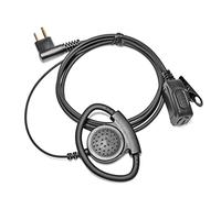 HYS Pinganillo D Shape Radio D Shell Headset Compatible con Motorola gp300 cp040 dp1400 dp4400e Walkie Talkie, Ajustable oído Izquierdo y Derecho (1 ud.)