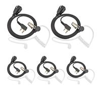 HYS Pinganillo Transparente Tubo Acústico - Auriculares Seguridad compatibles con Retevis Baofeng UV-5R BF-888S Kenwood Walkie Talkie (5 Pcs)