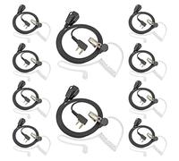 HYS Pinganillo Transparente Tubo Acústico - Auriculares Seguridad compatibles con Retevis Baofeng UV-5R BF-888S Kenwood Walkie Talkie (10 Pcs)