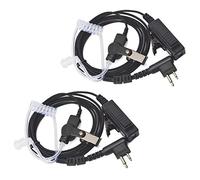 HYS Pinganillo Walkie Talkie Auriculares Compatible con Motorola CP040 DP1400 GP68 GP88 GP300 CT150 Pro1150, Auricular Transparente Antirruido con Micrófono PTT (2 Pcs)