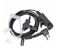 HYS Pinganillo Walkie Talkie Auriculares Compatible con Motorola CP040 DP1400 GP68 GP88 GP300 CT150 Pro1150, Auricular Transparente Antirruido con Micrófono PTT (1 Pcs)