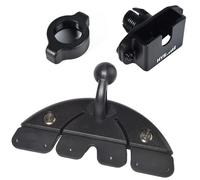 HYS Ranura para CD, soporte para radios en el vehículo, se adapta a cualquier reproductor de CD de coche normal, compatible con varios modelos de walkie-talkies con clip trasero