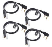 HYS Sólo escucha monoaural, Cable de transferencia de audio de 2 pines a 3,5 mm hembra para auriculares Kenwood Baofeng Quansheng Walkie Talkie (4)