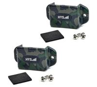 HYS Soporte de Radio para Coche Compatible con Motorola Baofeng Yaesu Midland, Cualquier walkie Talkie con Clip Trasero (2 Unidades, Verde)