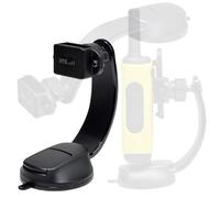 HYS Soporte para walkie talkies, soporte flexible con ventosa de radio compatible con radio QUANSHENG UV-K5 Baofeng UV5R Motorola Talkabout TLKR con clip trasero