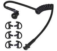 HYS Tubo acústico de Nailon. Accesorios para radiocomunicaciones, para Auriculares de policía de Seguridad (Negro+3M)