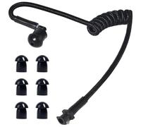 HYS Tubo acústico de Nailon. Accesorios para radiocomunicaciones, para Auriculares de policía de Seguridad (Negro)