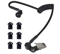 HYS Tubo acústico de Nailon. Accesorios para radiocomunicaciones, para Auriculares de policía de Seguridad (Negro02)