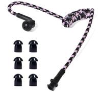 HYS Tubo acústico de Nailon. Accesorios para radiocomunicaciones, para Auriculares de policía de Seguridad (Negro/Rosa)