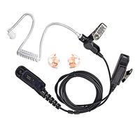 HYS Tubo Transparente 2 Pines Auriculares Compatible para Motorola DP3400 DP3600 DP4401 DGP4150 XPR 6350 Walkie Talkie, Micrófono con PTT Pinganillo Auricular