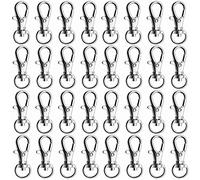 Hysagtek 100 pcs ganchos giratorios Clave arillo con cierre de mosquet¨®n, para manualidades, bisuter¨ªa, accesorios