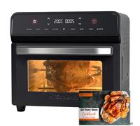 HYSapientia® Horno Freidora de Aire 24L,1800W Freidora sin Aceite con pantalla táctil digital LED, Air Fryer con 8 programas, airfryer xxl, Fácil de limpiar, Menos aceite