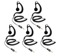 HYSHIKRA 1 Pin 3.5mm Jack Auricular 180° Conjunta Recepción Sólo Walkie Talkie Auricular Compatible con Motorola Sepura Rexon Wouxun Kenwood Baofeng Quansheng radios de Mano (Forma G, 5)