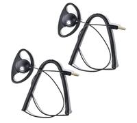 HYSHIKRA 1 Pin 3.5mm Jack Auricular 180° Conjunta Recepción Sólo Walkie Talkie Auricular Compatible con Motorola Sepura Rexon Wouxun Kenwood Baofeng Quansheng radios de Mano (Forma D, 2)