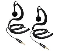 HYSHIKRA 1 Pin 3.5mm Jack Auricular 180° Conjunta Recepción Sólo Walkie Talkie Auricular Compatible con Motorola Sepura Rexon Wouxun Kenwood Baofeng Quansheng radios de Mano (Forma G, 2)