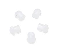 HYSHIKRA Almohadillas de Goma Suave de Repuesto para Auriculares compatibles con Motorola Baofeng Kenwood Yaesu Walkie Talkie, Covert Acoustic Air Tube Earpiece (5 Piezas, Blanco)