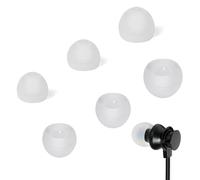 HYSHIKRA Almohadillas de Repuesto, compatibles con Auriculares Bluetooth intrauditivos y Auriculares con Cable Que tengan un diámetro Interno de 3,8-6 mm, 3 Tallas (S/M/L) (Blanco, 2 Pares)
