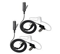 HYSHIKRA Auricular 2 Pines, PTT, micrófono, Pinganillo Compatible con Baofeng UV-5R UV-5RA 888S Kenwood PUXING, Radio de 2 vías (2 Unidades)
