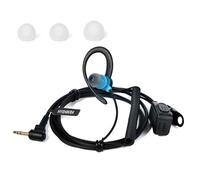HYSHIKRA Auricular de Radio de Seguridad Compatible con Motorola TLKR-T60 T80 T82 T-92 H2O T80 Extreme T82 Extreme Walkie Talkie, Ligero, Forma G con micrófono (Azul, 1 Pack)