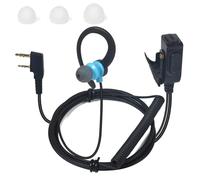 HYSHIKRA Auricular de Radio Ligero en Forma de G Compatible con retevis Baofeng Kenwood RT24 UV5R TK250 TK320 Walkie Talkie (Azul, 1 Pack)