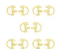 HYSHIKRA Auricular Suave de Repuesto para Auriculares acústicos de Aire | para Walkie Talkie Coil Tube Audio Kits, 5 pares